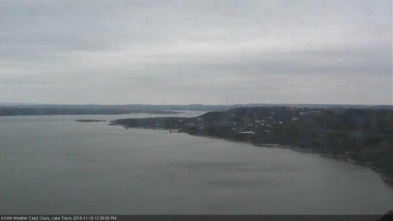 Lake Travis webcam, November 18, 2018 11:40 AM CT