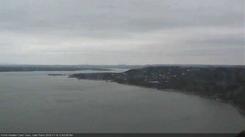 Lake Travis webcam, November 18, 2018 11:45 AM CT