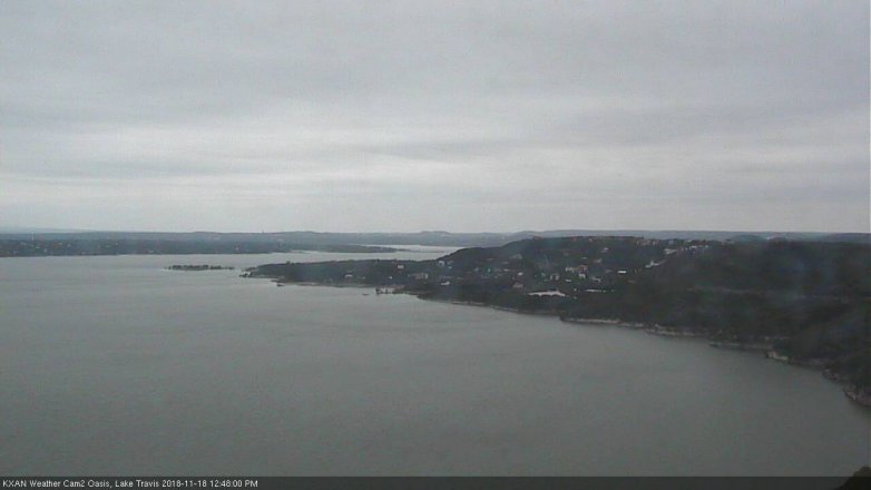 Lake Travis webcam, November 18, 2018 11:50 AM CT