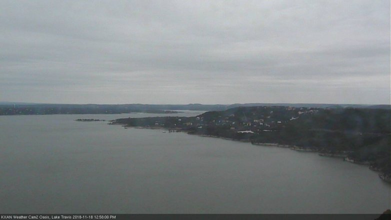 Lake Travis webcam, November 18, 2018 12:00 PM CT