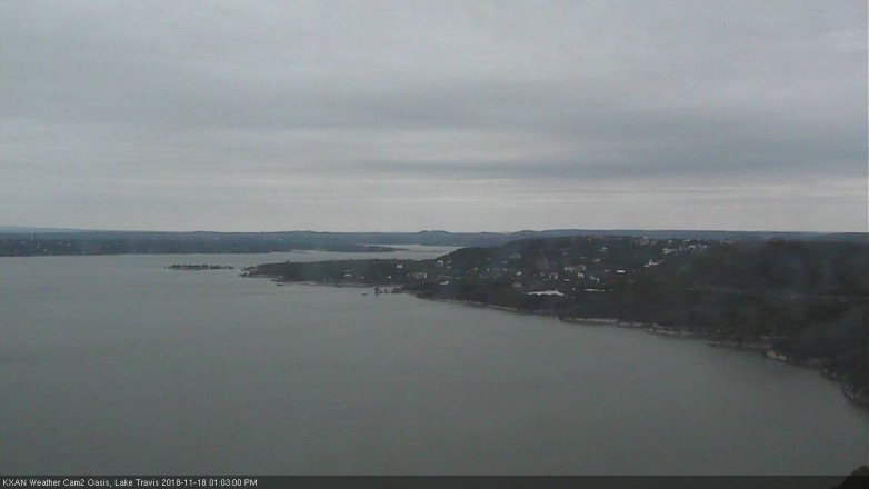 Lake Travis webcam, November 18, 2018 12:05 PM CT