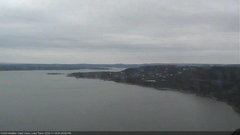 Lake Travis webcam, November 18, 2018 12:30 PM CT