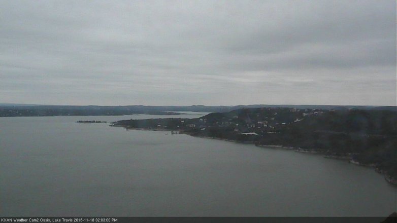 Lake Travis webcam, November 18, 2018 1:05 PM CT