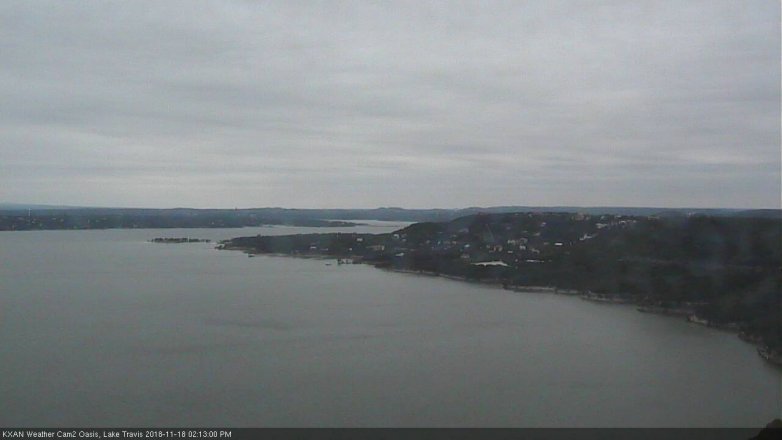 Lake Travis webcam, November 18, 2018 1:15 PM CT