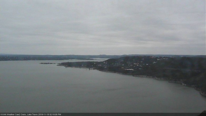 Lake Travis webcam, November 18, 2018 1:20 PM CT