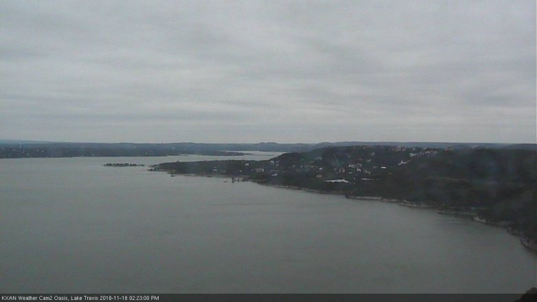 Lake Travis webcam, November 18, 2018 1:25 PM CT
