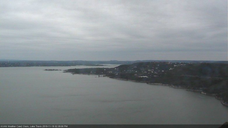 Lake Travis webcam, November 18, 2018 1:40 PM CT