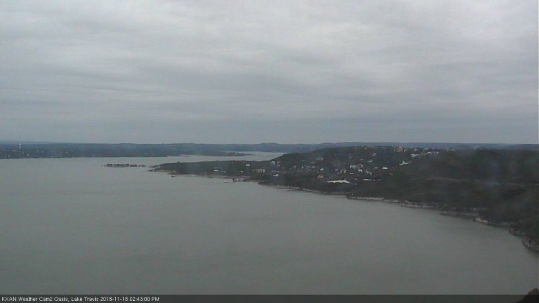 Lake Travis webcam, November 18, 2018 1:45 PM CT