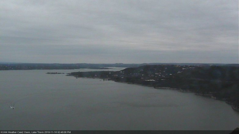 Lake Travis webcam, November 18, 2018 1:50 PM CT