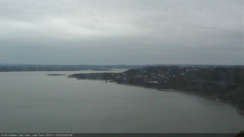Lake Travis webcam, November 18, 2018 2:05 PM CT