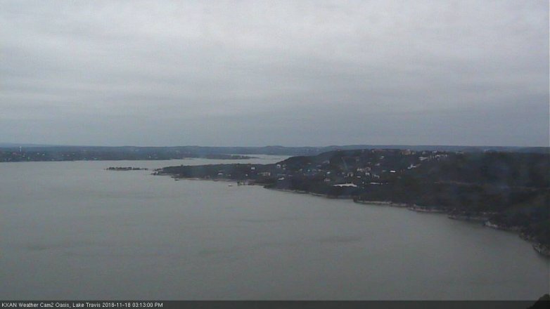 Lake Travis webcam, November 18, 2018 2:15 PM CT