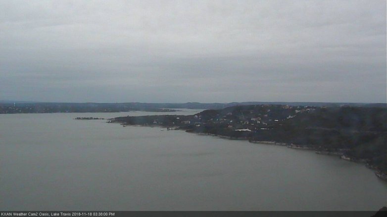 Lake Travis webcam, November 18, 2018 2:40 PM CT