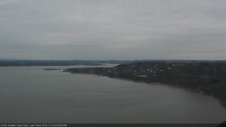 Lake Travis webcam, November 18, 2018 2:45 PM CT