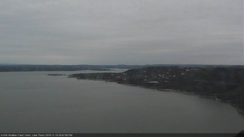 Lake Travis webcam, November 18, 2018 2:50 PM CT