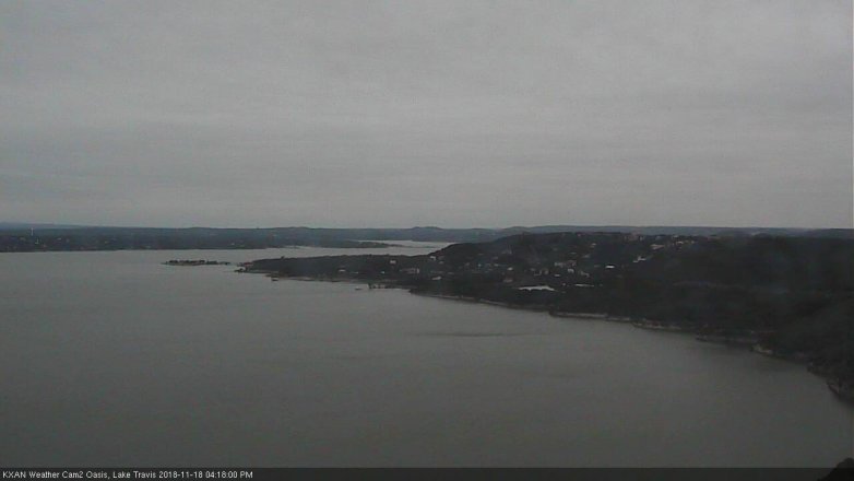 Lake Travis webcam, November 18, 2018 3:20 PM CT