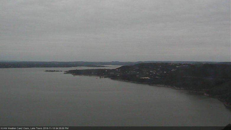 Lake Travis webcam, November 18, 2018 3:40 PM CT