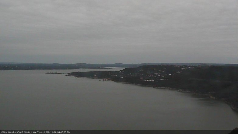 Lake Travis webcam, November 18, 2018 3:45 PM CT