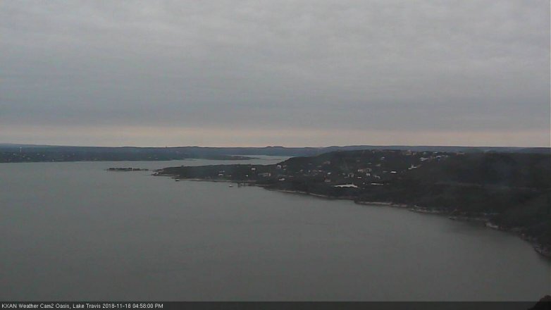 Lake Travis webcam, November 18, 2018 4:00 PM CT