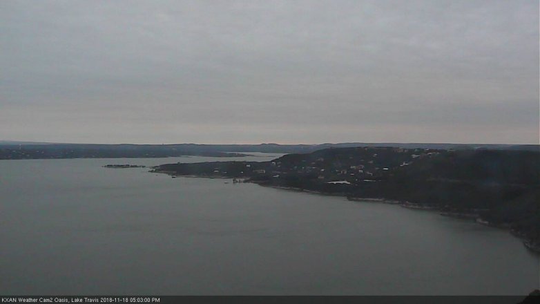 Lake Travis webcam, November 18, 2018 4:05 PM CT