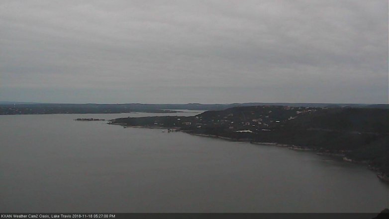 Lake Travis webcam, November 18, 2018 4:30 PM CT