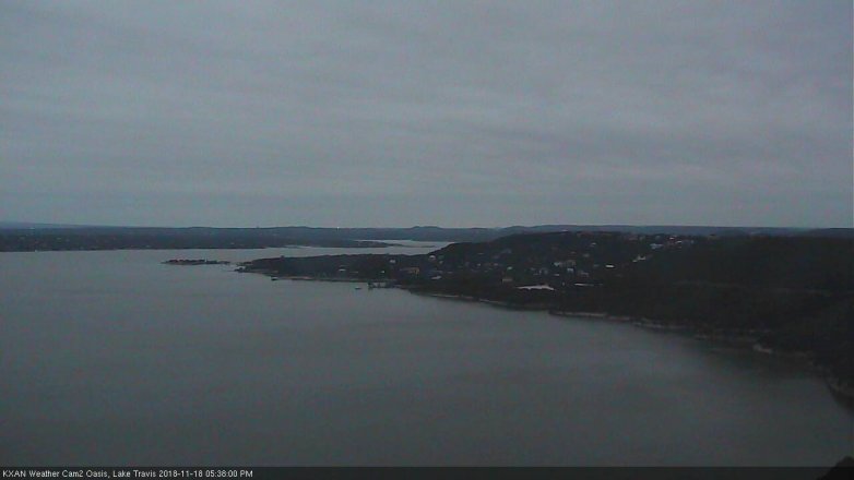 Lake Travis webcam, November 18, 2018 4:40 PM CT