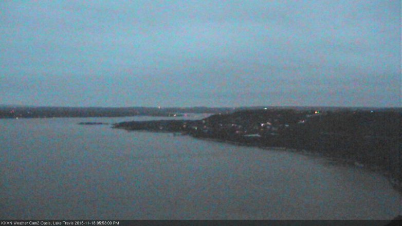 Lake Travis webcam, November 18, 2018 4:55 PM CT