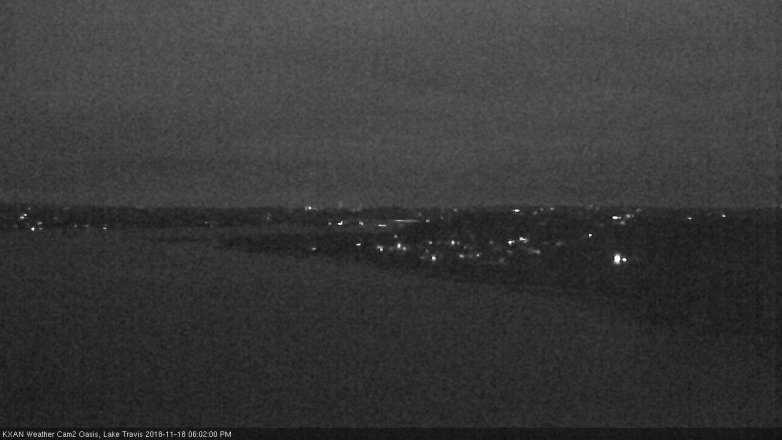 Lake Travis webcam, November 18, 2018 5:05 PM CT