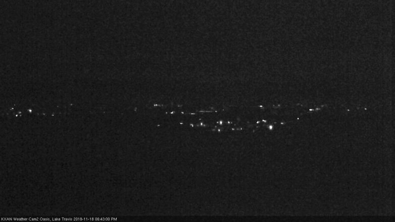 Lake Travis webcam, November 18, 2018 5:45 PM CT