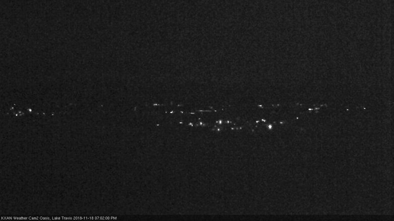 Lake Travis webcam, November 18, 2018 6:05 PM CT