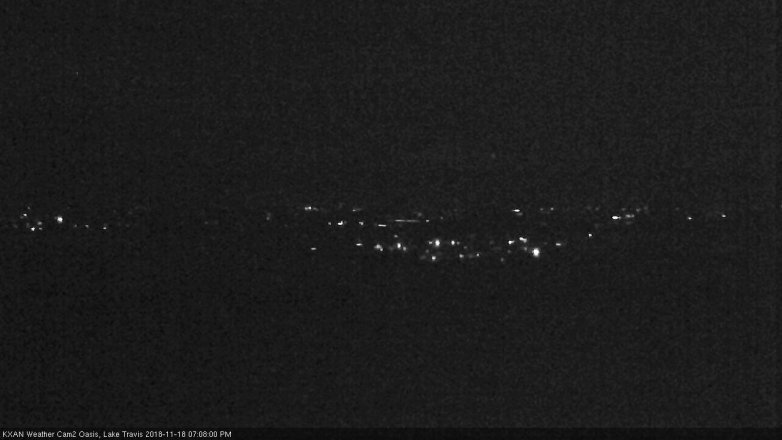 Lake Travis webcam, November 18, 2018 6:10 PM CT