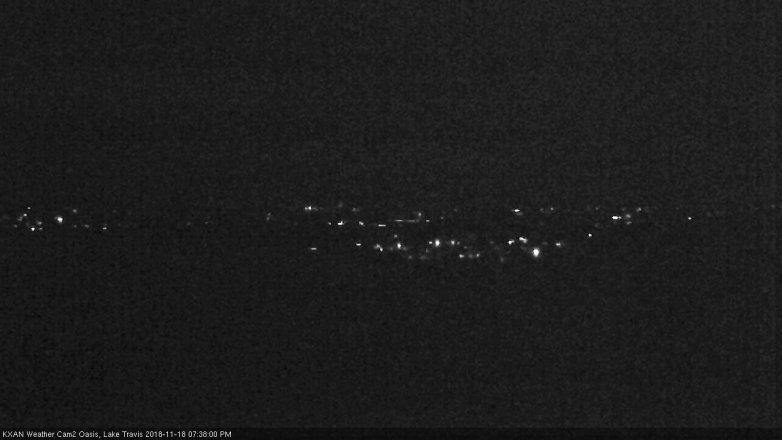 Lake Travis webcam, November 18, 2018 6:40 PM CT