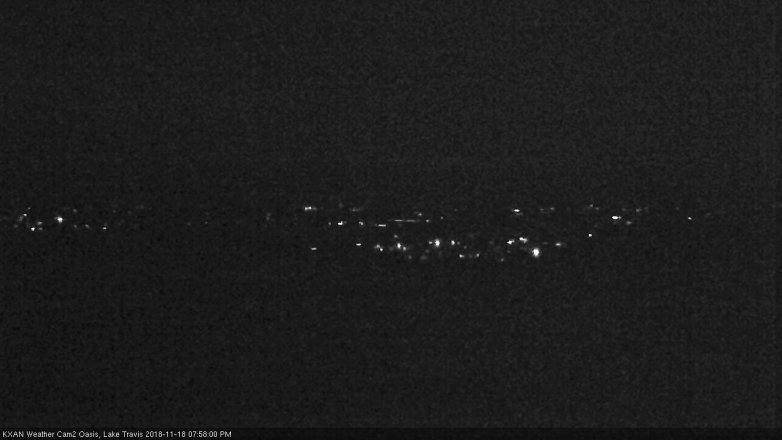 Lake Travis webcam, November 18, 2018 7:00 PM CT