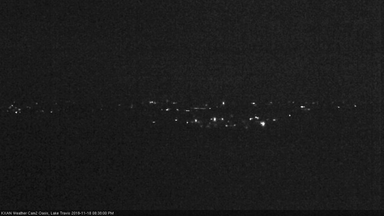 Lake Travis webcam, November 18, 2018 7:40 PM CT