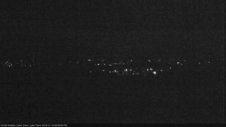Lake Travis webcam, November 18, 2018 7:50 PM CT