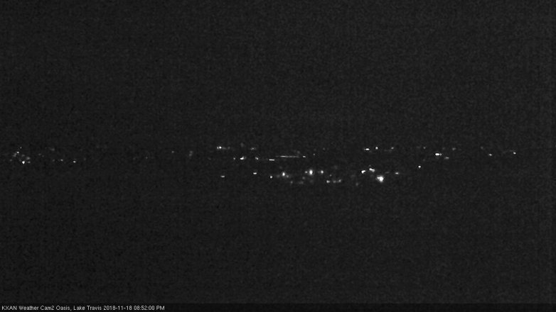 Lake Travis webcam, November 18, 2018 7:55 PM CT