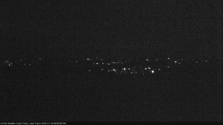 Lake Travis webcam, November 18, 2018 8:00 PM CT