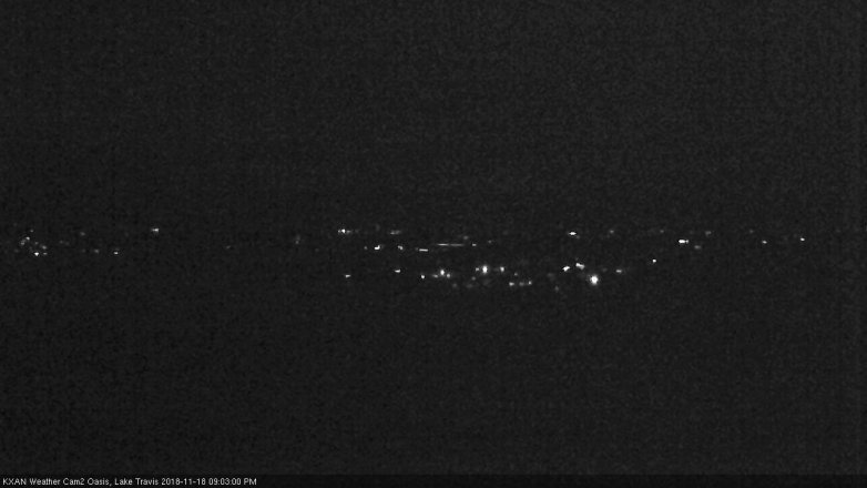 Lake Travis webcam, November 18, 2018 8:05 PM CT