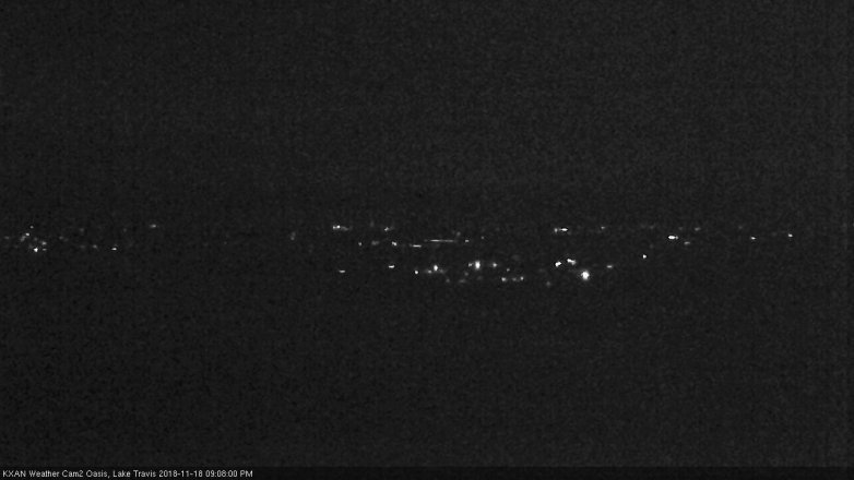 Lake Travis webcam, November 18, 2018 8:10 PM CT