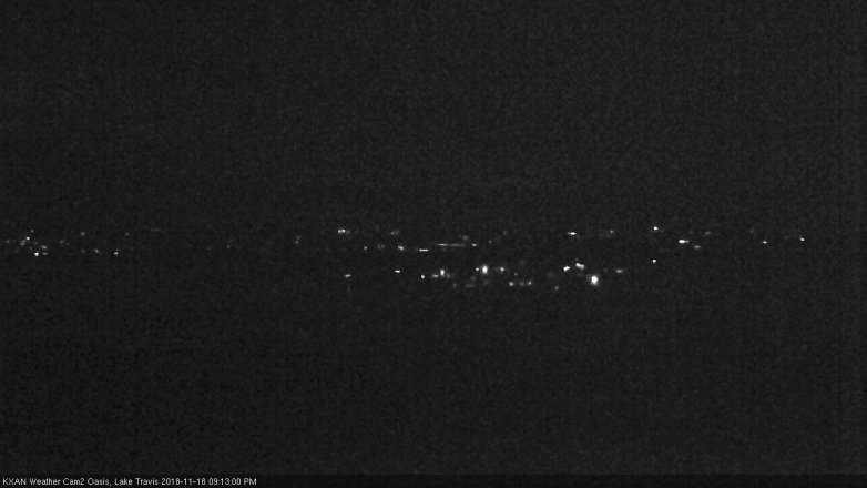 Lake Travis webcam, November 18, 2018 8:15 PM CT