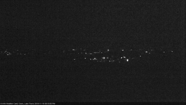 Lake Travis webcam, November 18, 2018 8:20 PM CT