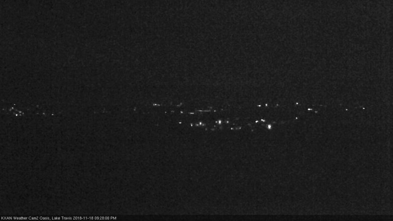 Lake Travis webcam, November 18, 2018 8:30 PM CT