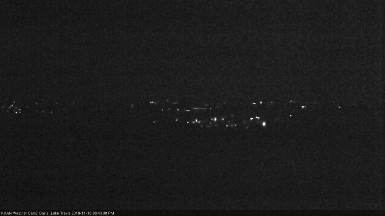 Lake Travis webcam, November 18, 2018 8:45 PM CT