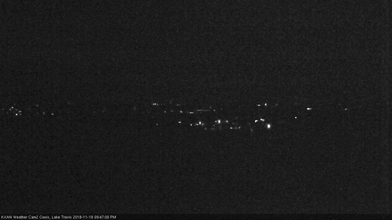 Lake Travis webcam, November 18, 2018 8:50 PM CT