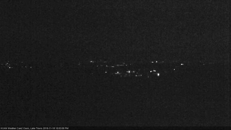 Lake Travis webcam, November 18, 2018 9:05 PM CT