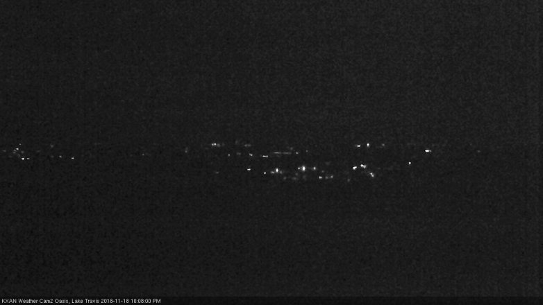 Lake Travis webcam, November 18, 2018 9:10 PM CT