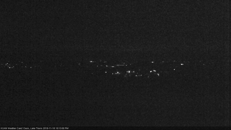 Lake Travis webcam, November 18, 2018 9:15 PM CT