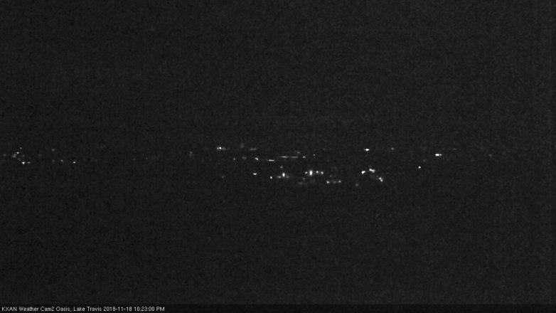 Lake Travis webcam, November 18, 2018 9:25 PM CT