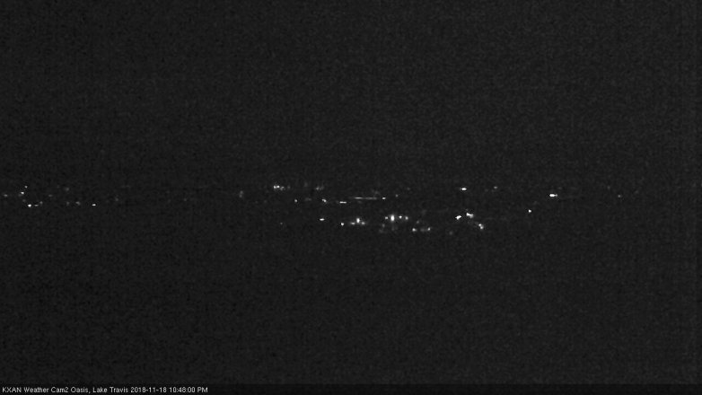 Lake Travis webcam, November 18, 2018 9:50 PM CT