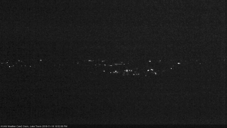 Lake Travis webcam, November 18, 2018 9:55 PM CT