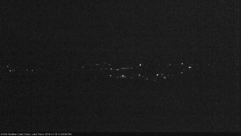 Lake Travis webcam, November 18, 2018 10:45 PM CT